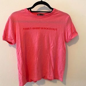 Zara, Pink, Graphic T